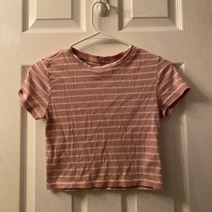 Pink Striped Top